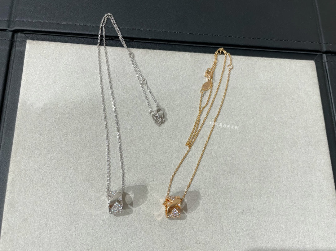 [✨ROSE✨]LIENS EVIDENCE DIAMOND PAVED NECKLACE