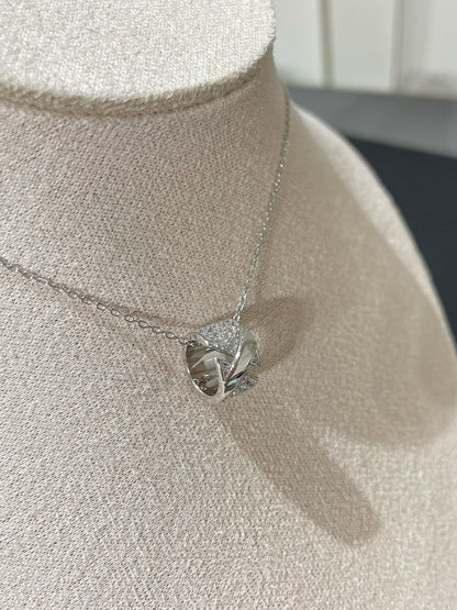 [✨ROSE✨]LIENS EVIDENCE DIAMOND PAVED NECKLACE