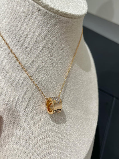 [✨ROSE✨]LIENS EVIDENCE DIAMOND PAVED NECKLACE