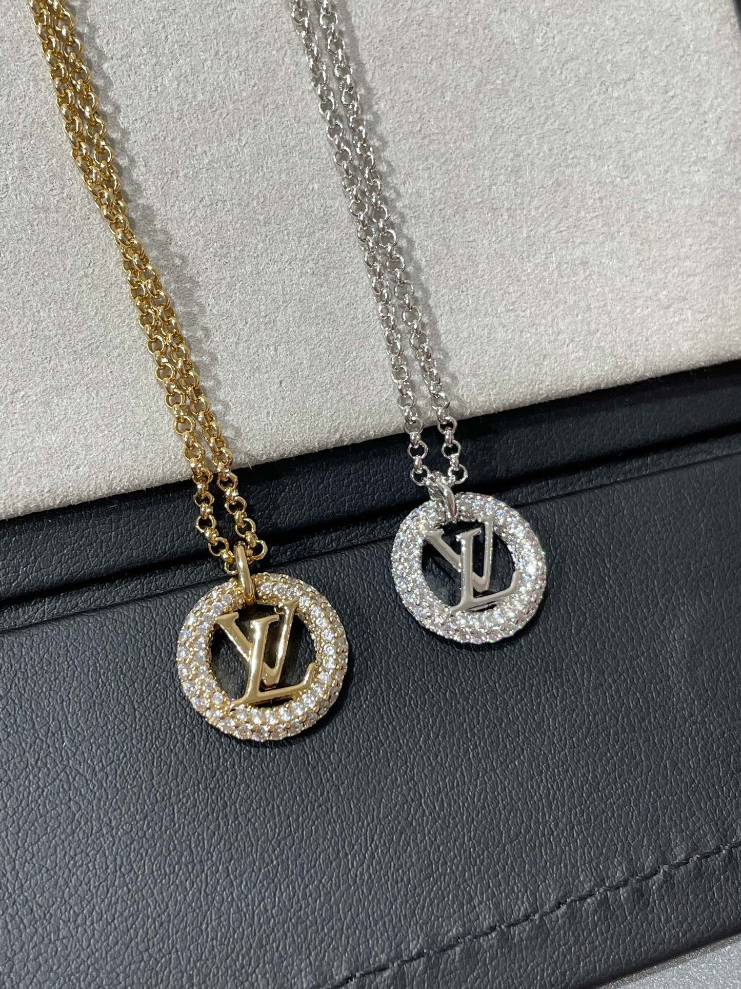 [✨ROSE✨]BY NIGHT DIAMOND PAVED NECKLACE