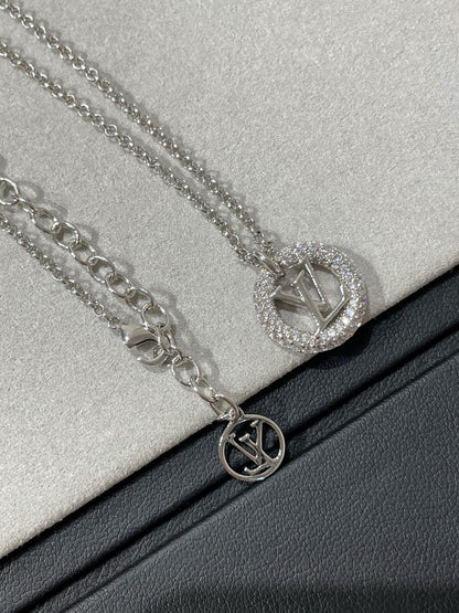 [✨ROSE✨]BY NIGHT DIAMOND PAVED NECKLACE