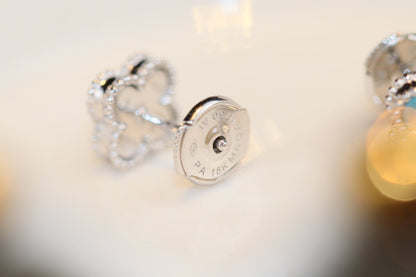 [✨ROSE✨]CLOVER MINI TURQUOISE SILVER STUD EARRINGS