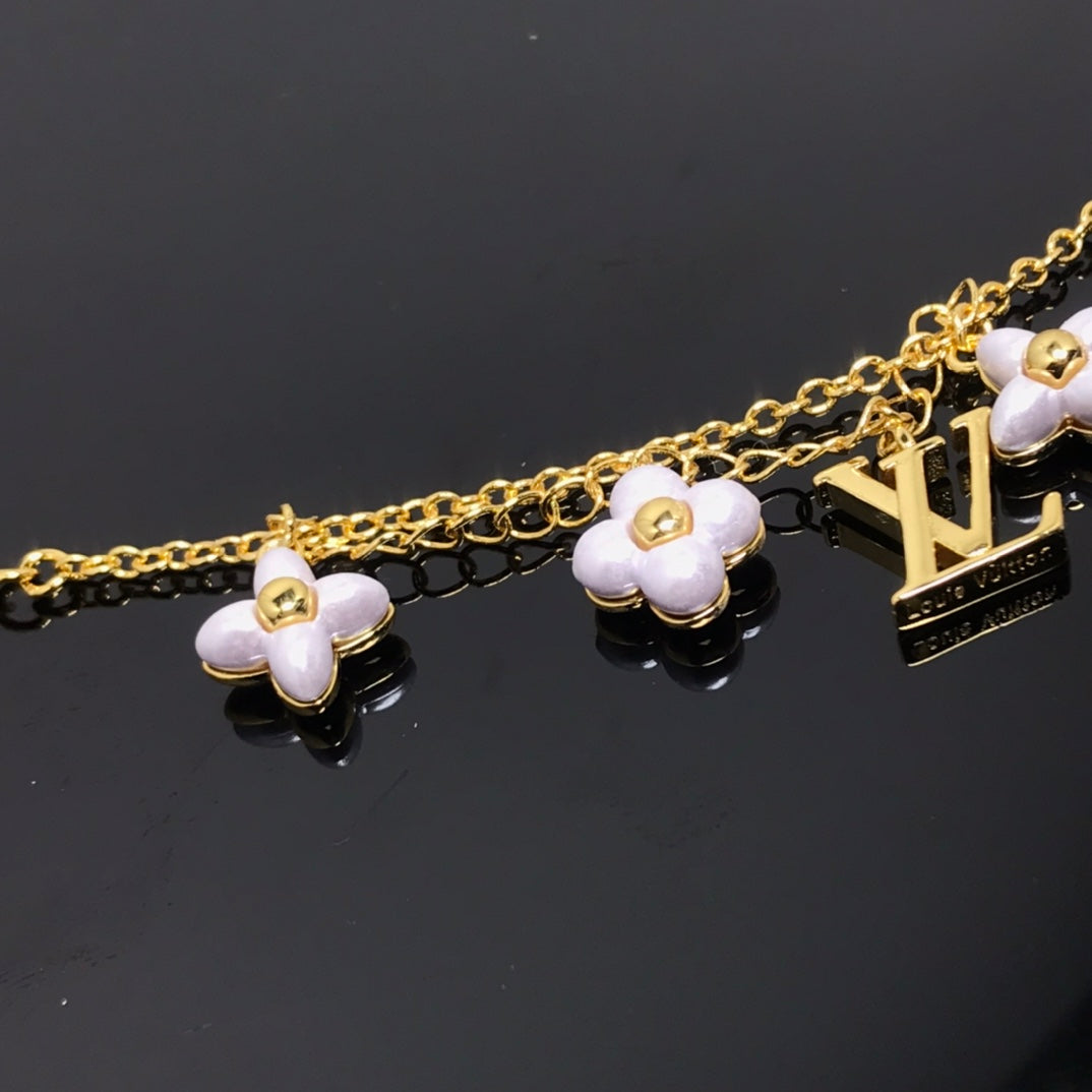 [✨ROSE✨]LOGO 6 MOTIF STAR AND SUN GOLD BRACELET