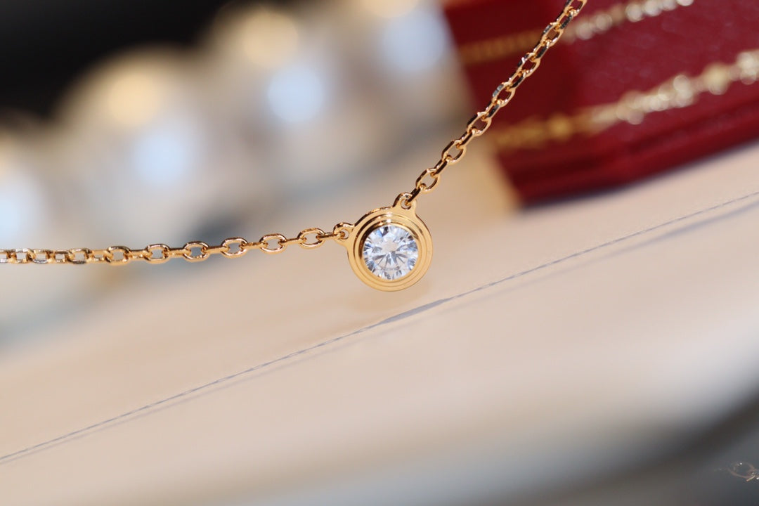 [✨ROSE✨]DAMOUR DIAMOND NECKLACE