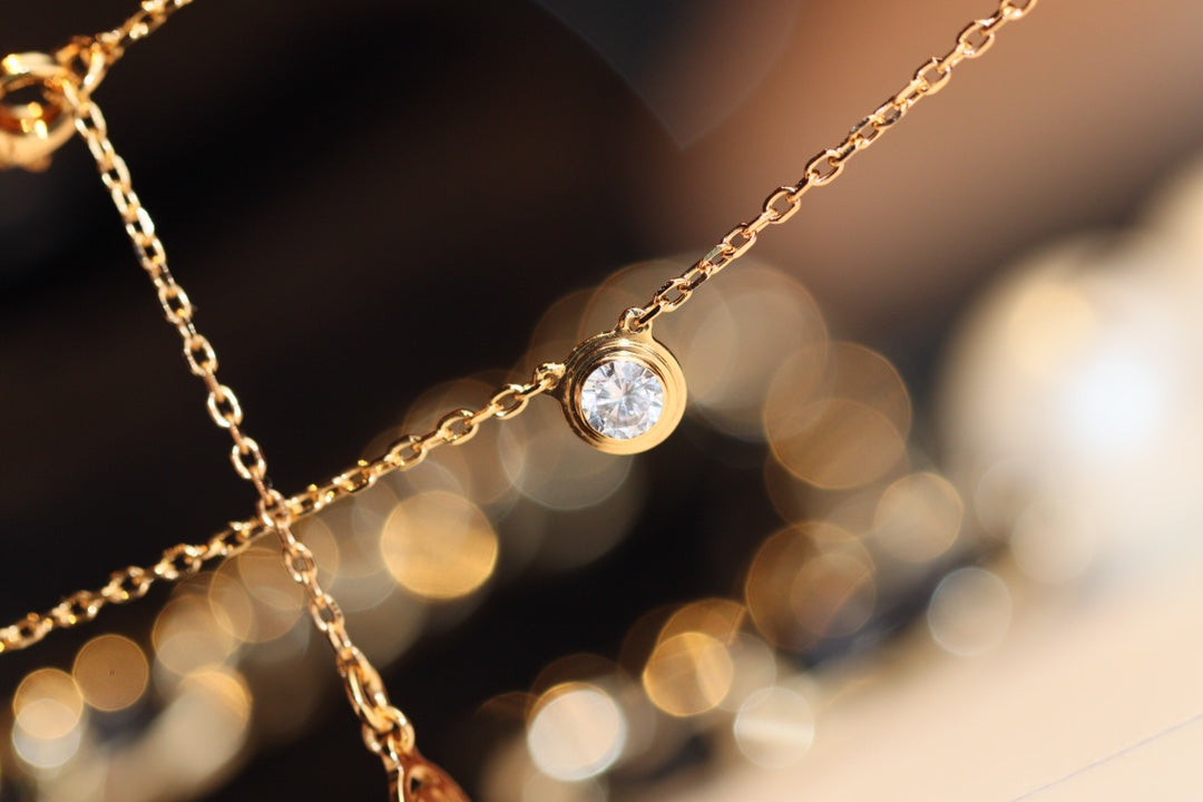 [✨ROSE✨]DAMOUR DIAMOND NECKLACE