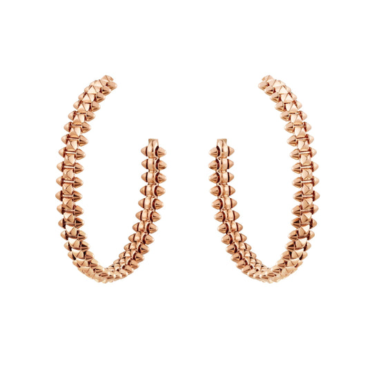 [✨ROSE✨]CLASH LARGE HOOP EARRINGS