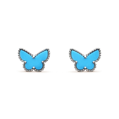 [✨ROSE✨]BUTTERFLY TURQUOISE EARRINGS SILVER