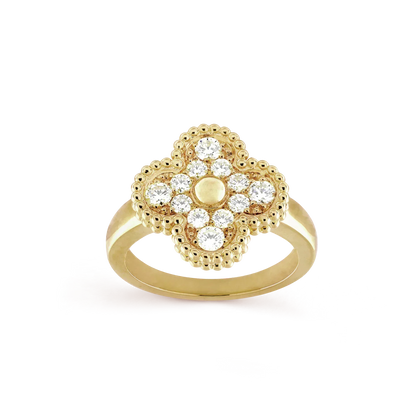 [✨ROSE✨]CLOVER DIAMOND RING