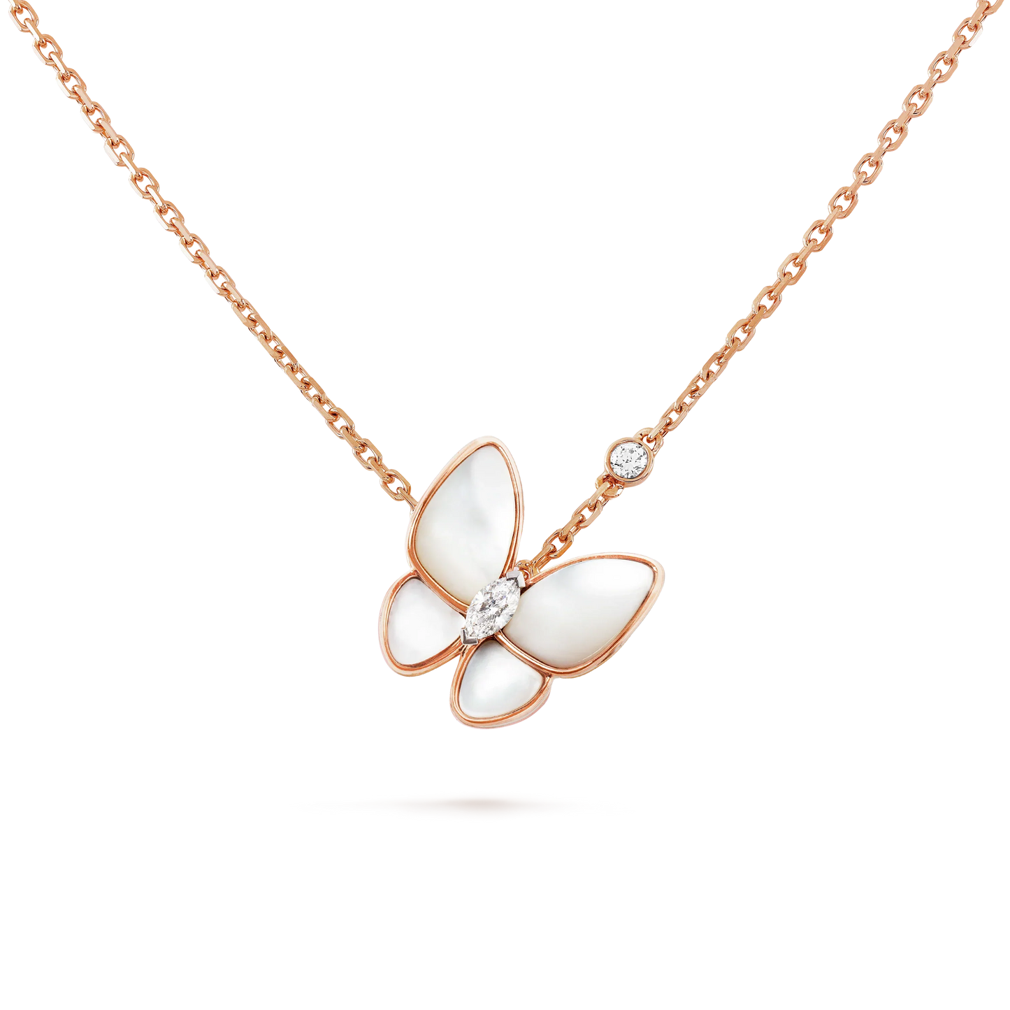 [✨ROSE✨]BUTTERFLY MOP DIAMOND NECKLACE