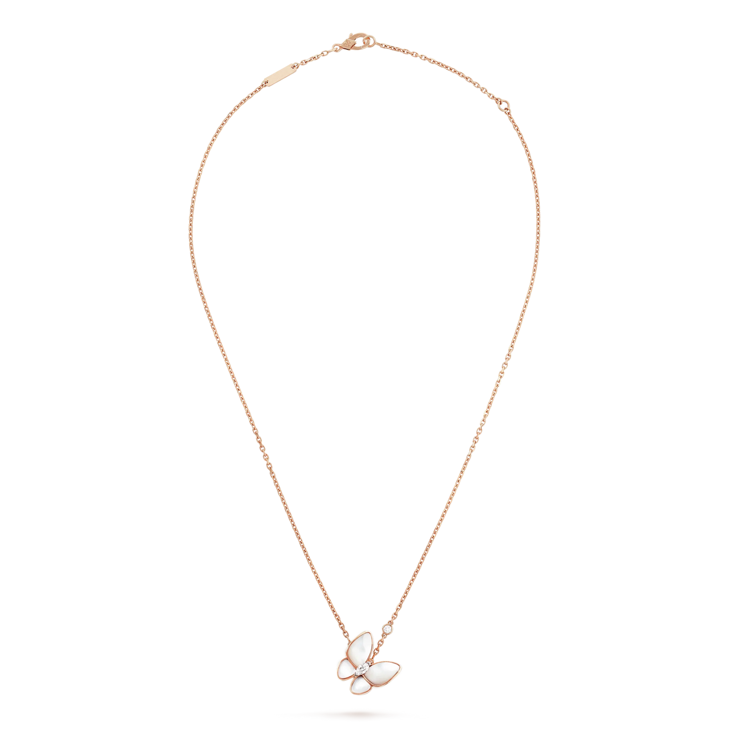 [✨ROSE✨]BUTTERFLY MOP DIAMOND NECKLACE