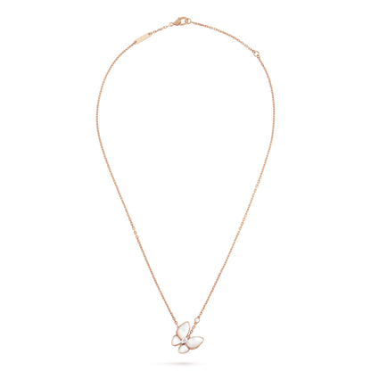 [✨ROSE✨]BUTTERFLY MOP DIAMOND NECKLACE