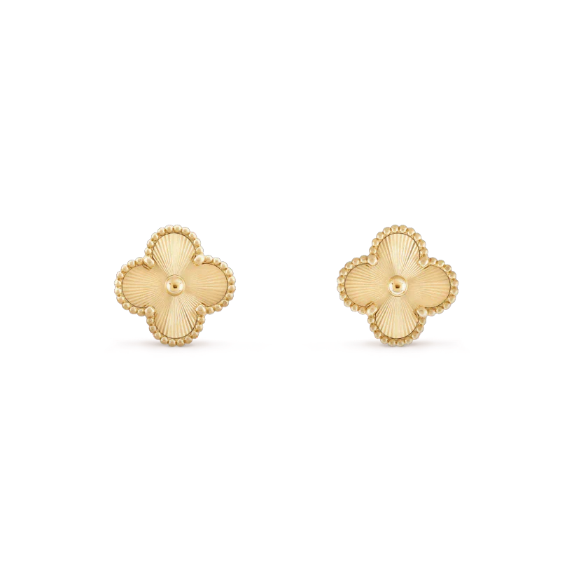 [✨ROSE✨]CLOVER MINI 9.5MM LASER EARRINGS