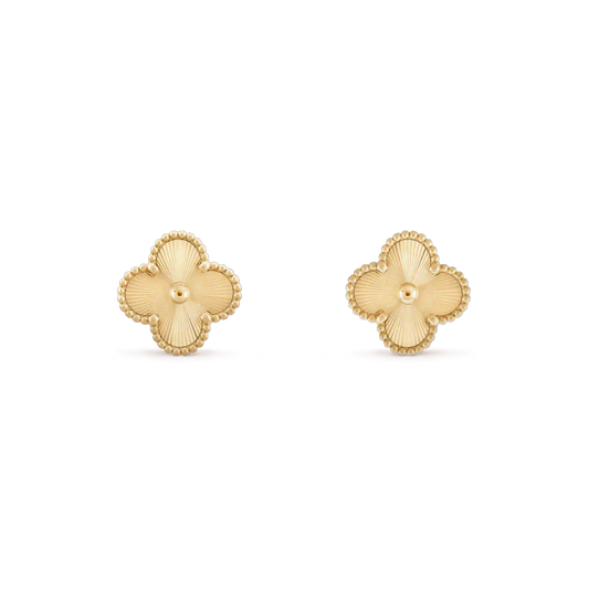 [✨ROSE✨]CLOVER MINI 9.5MM LASER EARRINGS