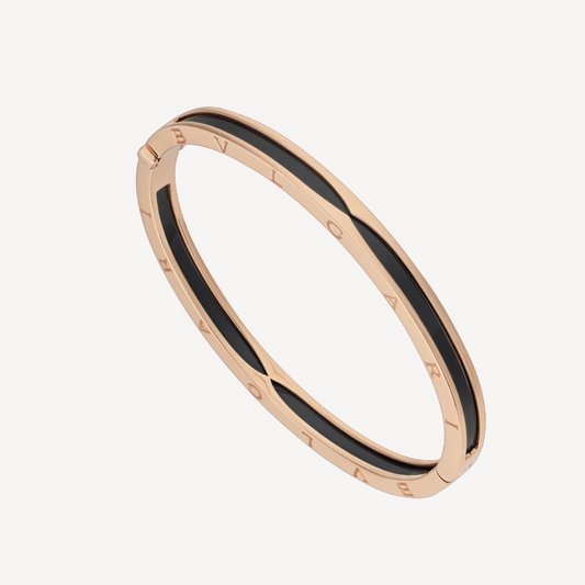 [✨ROSE✨]ZERO 1 PINK GOLD WITH BLACK CERAMIC BRACELET