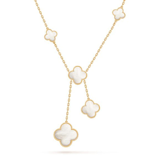 [✨ROSE✨]CLOVER MOTHER OF PEARL NECKLACE 6 MOTIF