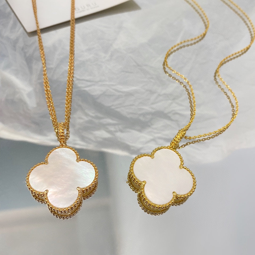 [✨ROSE✨]CLOVER 25MM MOP LARGE PENDANT NECKLACE
