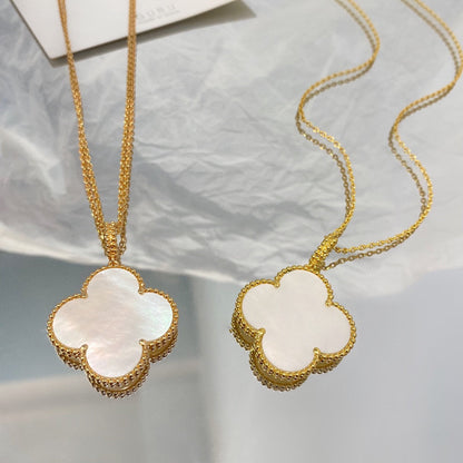 [✨ROSE✨]CLOVER 25MM MOP LARGE PENDANT NECKLACE