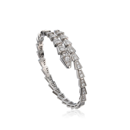 [✨ROSE✨]SERPENTI BRACELET 6MM SILVER DIAMOND