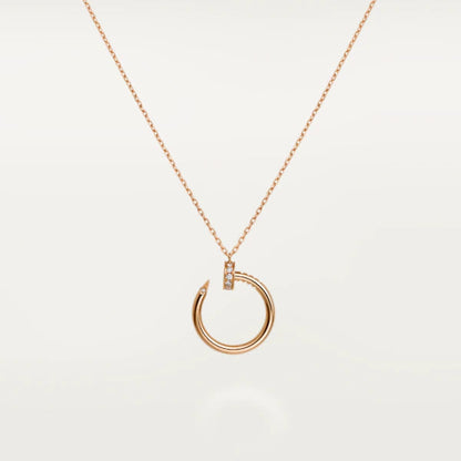 [✨ROSE✨]JUSTE NECKLACE PINK GOLD