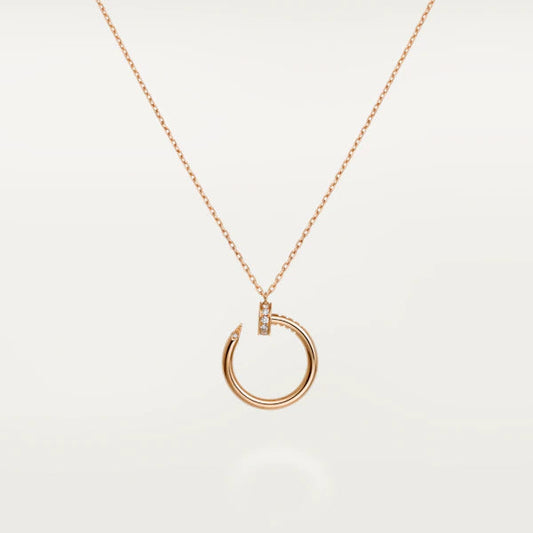 [✨ROSE✨]JUSTE NECKLACE PINK GOLD