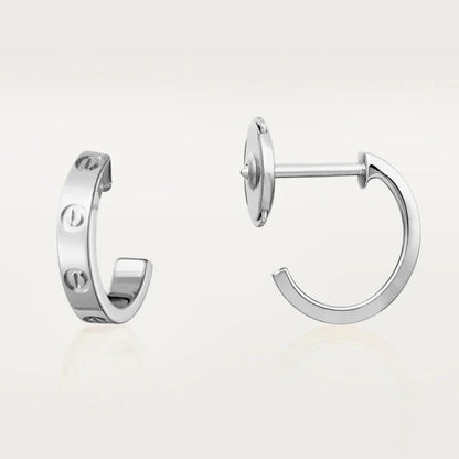 [✨ROSE✨]LOVE EARRINGS 2.65MM SILVER