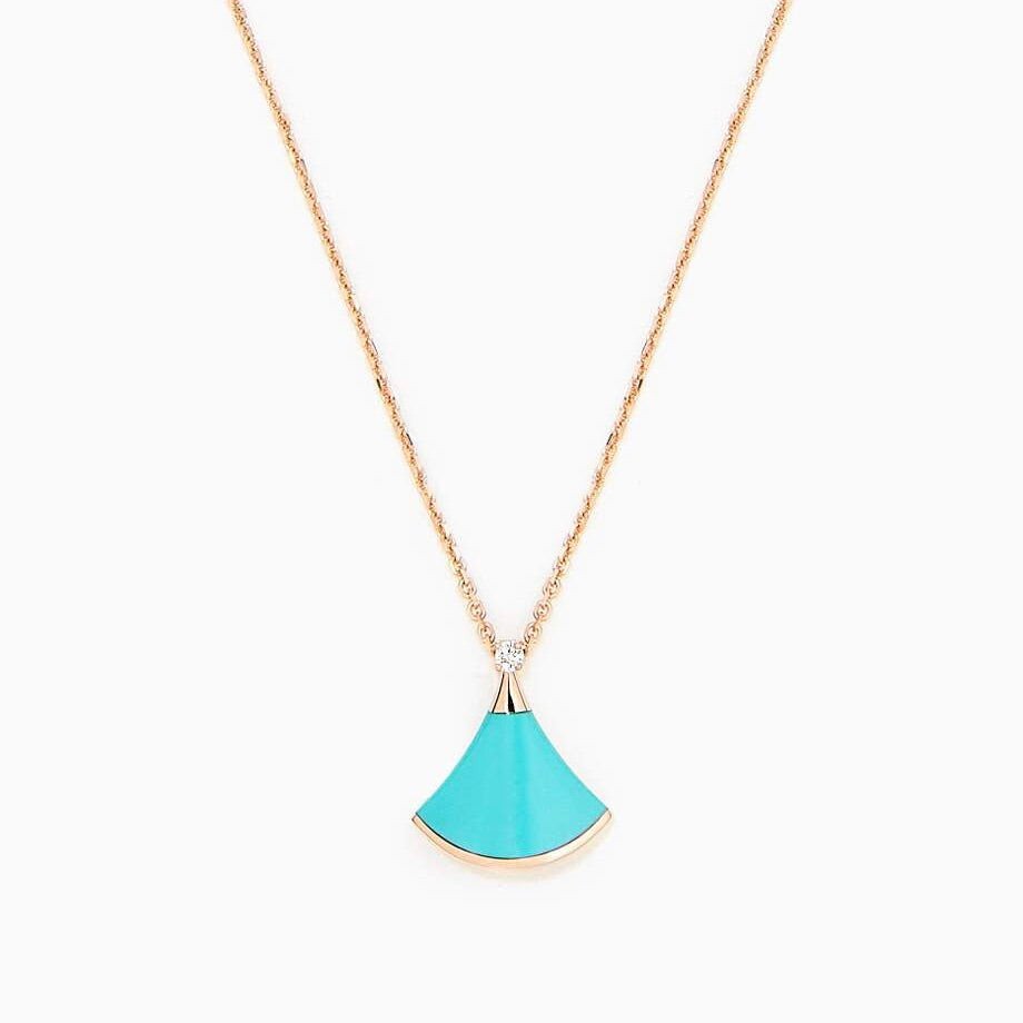 [✨ROSE✨]DREAM NECKLACE TURQUOISE PINK GOLD