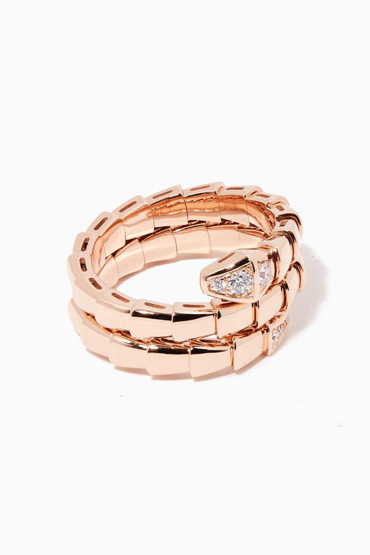 [✨ROSE✨]SERPENTS DOUBLE ROW DIAMOND RING