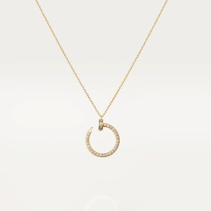 [✨ROSE✨]JUSTE NECKLACE GOLD DIAMONDS