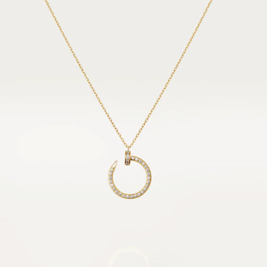 [✨ROSE✨]JUSTE NECKLACE GOLD DIAMONDS
