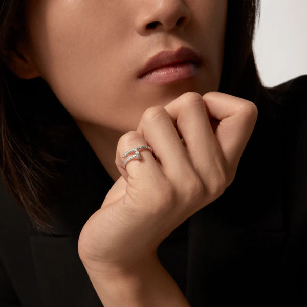 [✨ROSE✨]JUSTE RING 1.8MM SILVER DIAMONDS