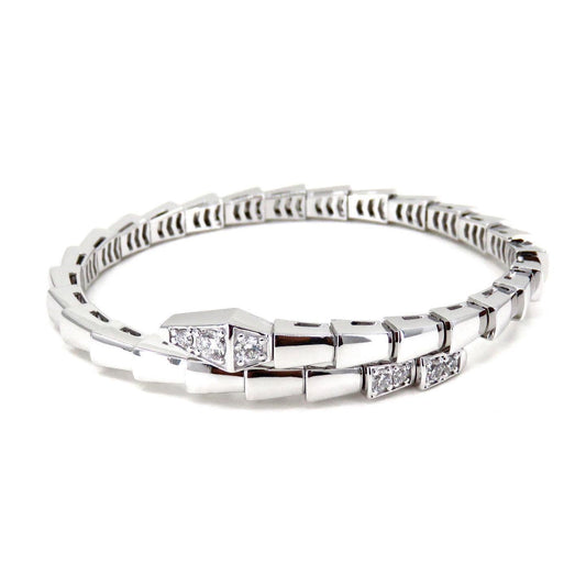 [✨ROSE✨]SERPENTI BRACELET DIAMONDS SILVER