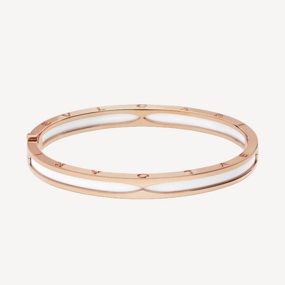 [✨ROSE✨]ZERO 1 PINK GOLD WITH WHITE CERAMIC BRACELET
