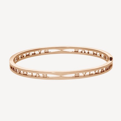 [✨ROSE✨]ZERO 1 SPIRAL LOGO PINK GOLD BRACELET
