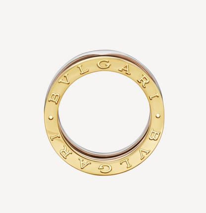[✨ROSE✨]ZERO 1 THREE-BAND ROSE WHITE AND YELLOW RING