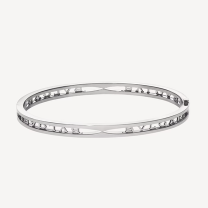 [✨ROSE✨]ZERO 1 SPIRAL LOGO SILVER BRACELET