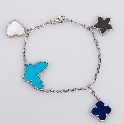 [✨ROSE✨]LUCKY SPRING SILVER BRACELET 4 MOTIF