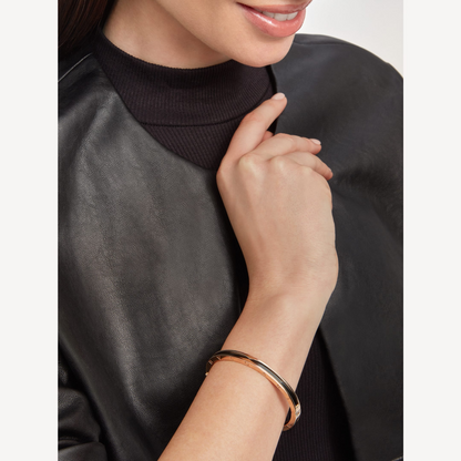 [✨ROSE✨]ZERO 1 PINK GOLD WITH BLACK CERAMIC BRACELET