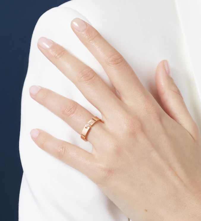 [✨ROSE✨]ALLIANCE LIENS VIDENCE DIAMOND 4MM RING