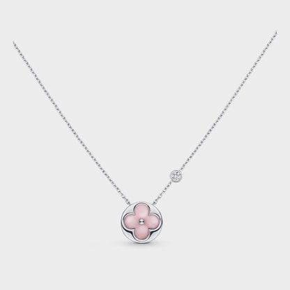 [✨ROSE✨]SUN MOTIF PINK MOP SILVER BRACELET