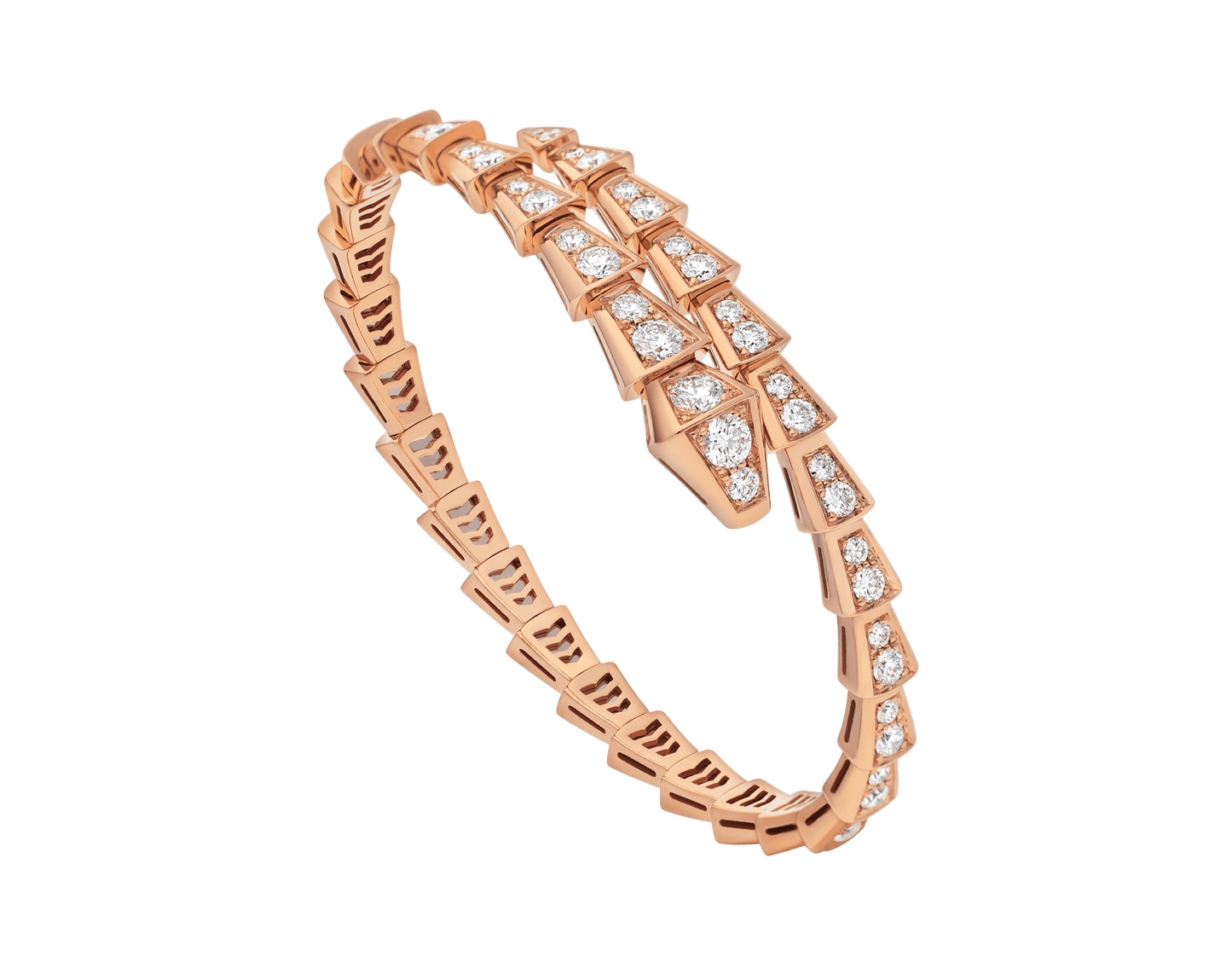 [✨ROSE✨]SERPENTI BRACELET 6.8MM PINK GOLD DIAMOND