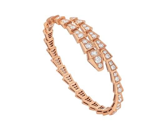 [✨ROSE✨]SERPENTI BRACELET 6.8MM PINK GOLD DIAMOND
