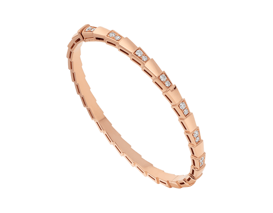 [✨ROSE✨]SERPENTI SMALL BRACELET PINK GOLD DIAMOND