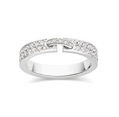 [✨ROSE✨]ALLIANCE LIENS VIDENCE PAVED DIAMOND 4MM RING