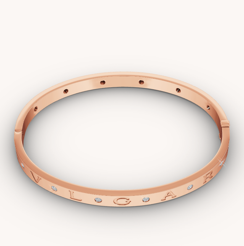 [✨ROSE✨]ZERO 1 PINK GOLD 12 DIAMONDS BRACELET