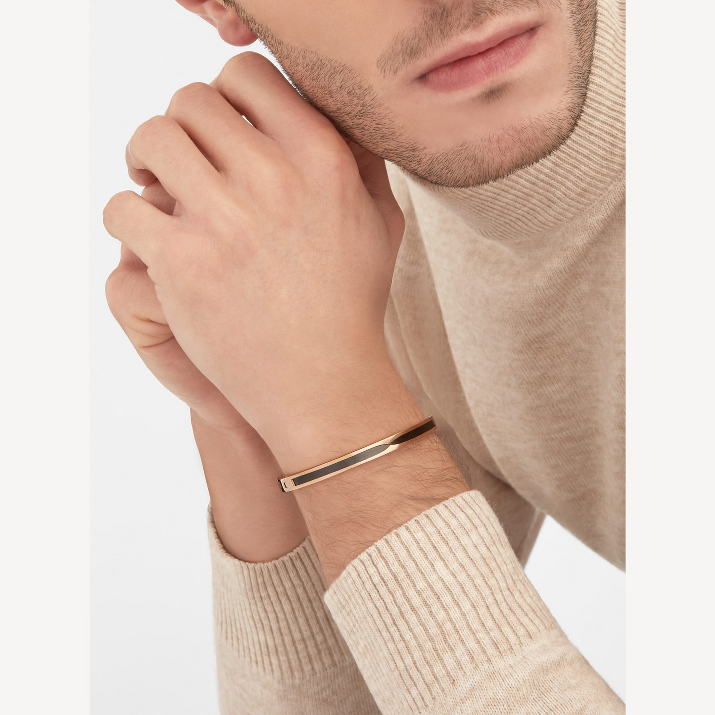 [✨ROSE✨]ZERO 1 PINK GOLD WITH BLACK CERAMIC BRACELET
