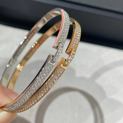 [✨ROSE✨]LIENS VIDENCE DIAMOND PAVED BRACELET