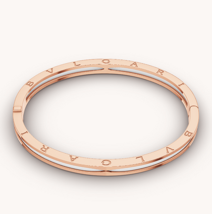 [✨ROSE✨]ZERO 1 PINK GOLD WITH WHITE CERAMIC BRACELET