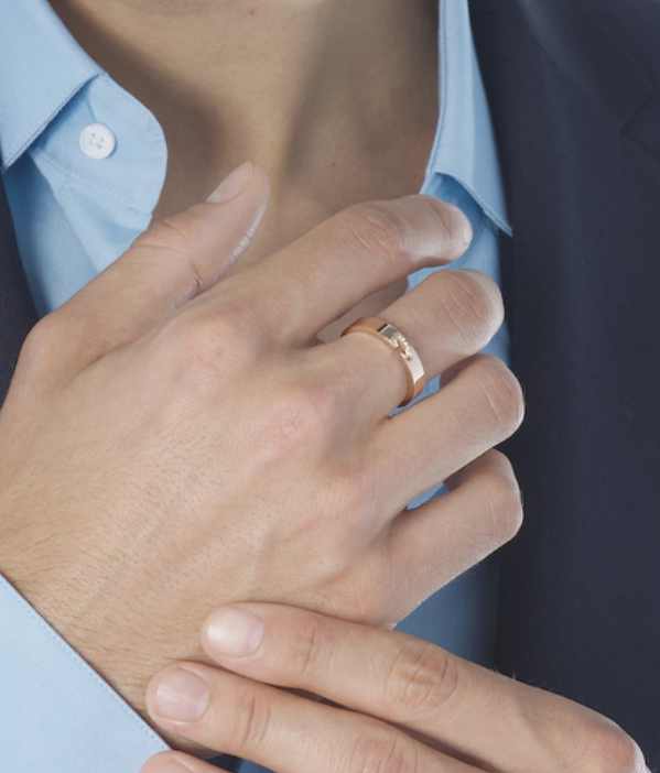 [✨ROSE✨]ALLIANCE LIENS VIDENCE DIAMOND 4MM RING
