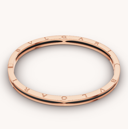 [✨ROSE✨]ZERO 1 PINK GOLD WITH BLACK CERAMIC BRACELET