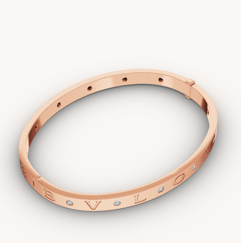 [✨ROSE✨]ZERO 1 PINK GOLD 12 DIAMONDS BRACELET